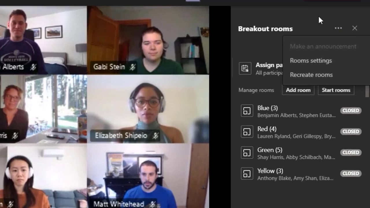 How to use breakout rooms in microsoft teams
